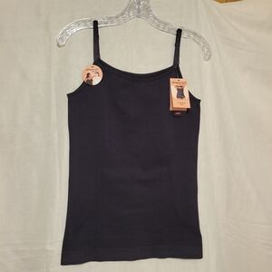 Shapermint Black Fitted Sleeveless Camisole